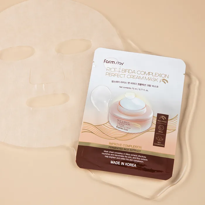 Farmstay Rice & Bifida Complexion Perfect Cream Mask 23ml