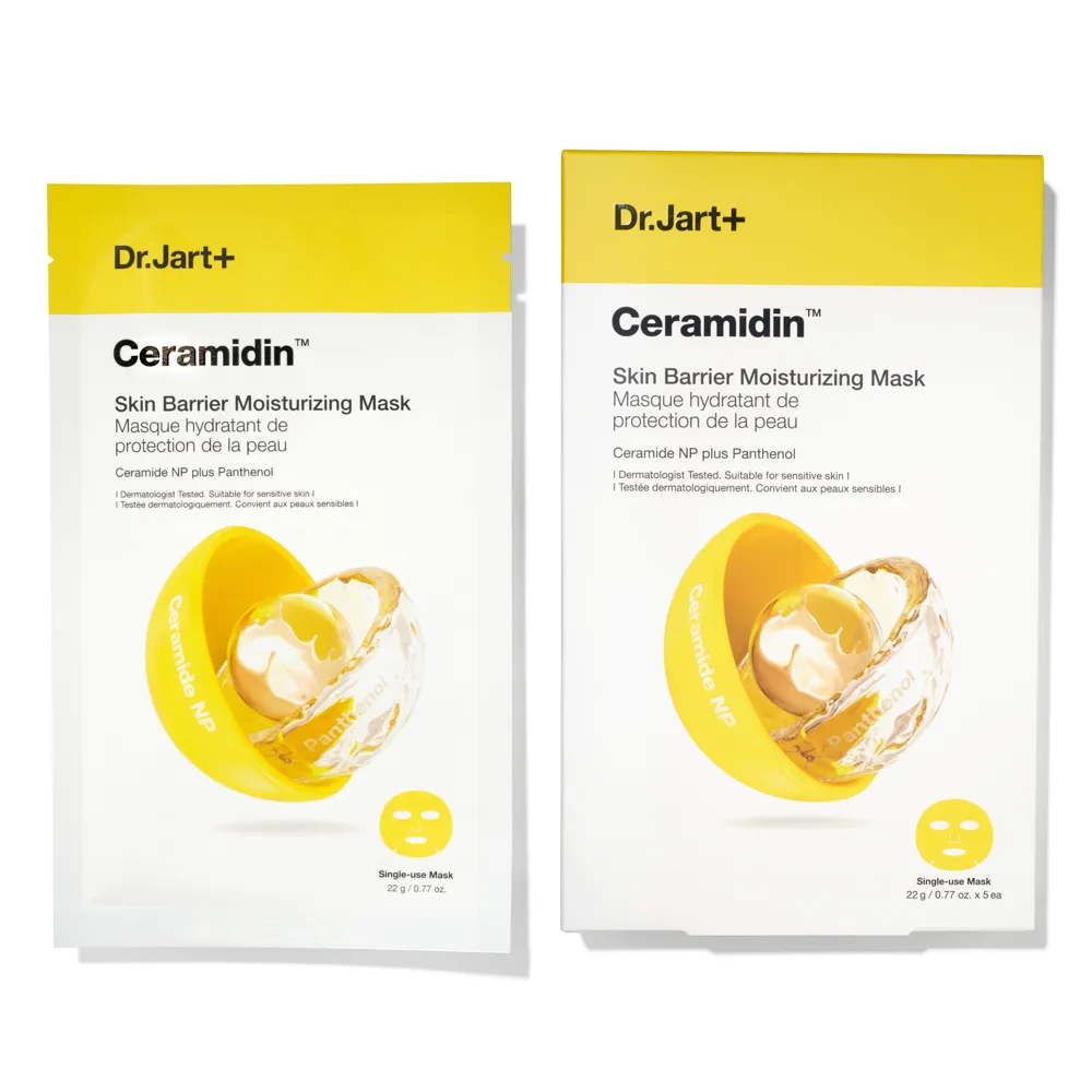Dr. Jart Ceramidin Skin Barrier Moisturizing Mask 5 x 22g