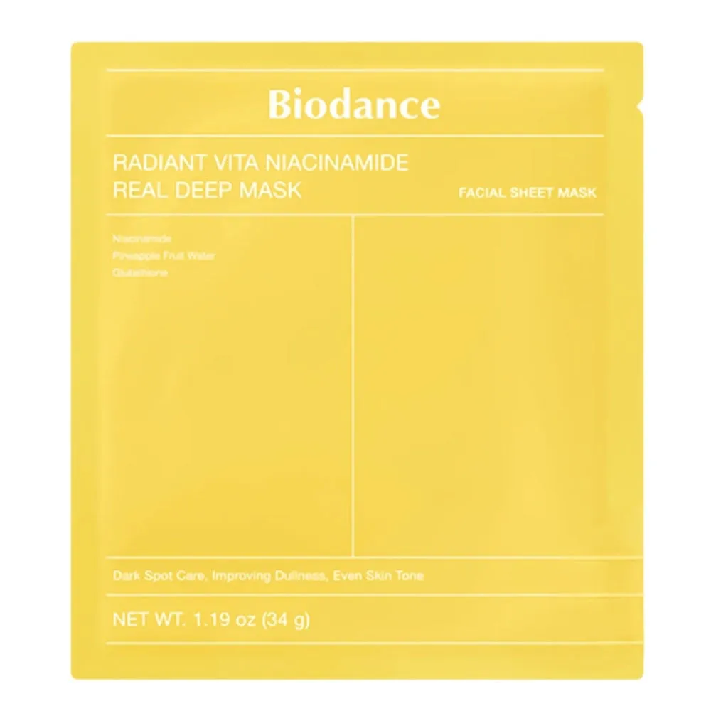 Biodance Radiant Vita Niacinamide Real Deep Mask 34g
