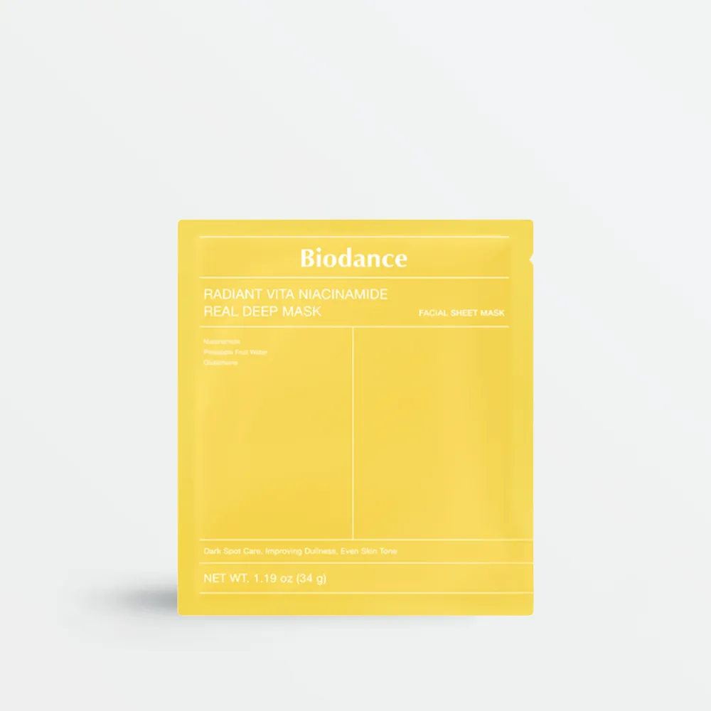 Biodance Radiant Vita Niacinamide Real Deep Mask 34g