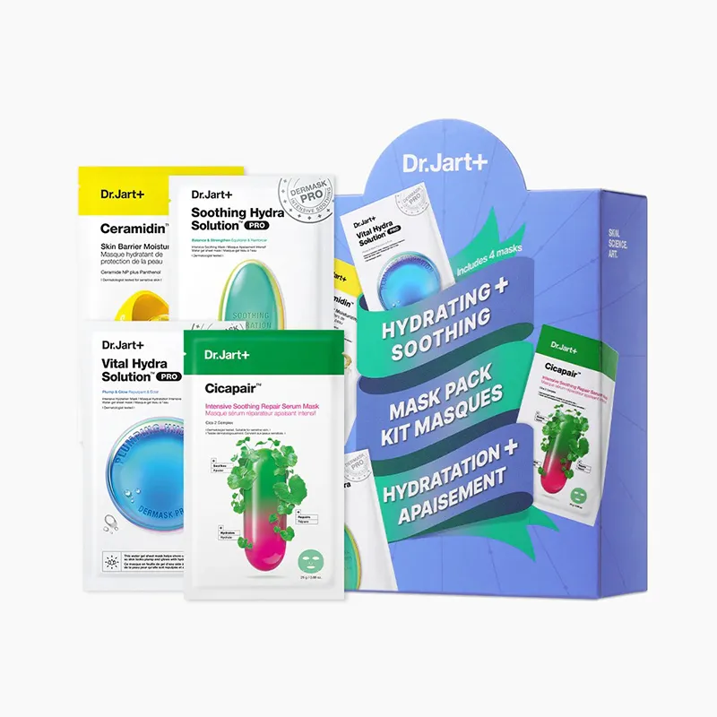 Dr. Jart Hydrating + Soothing Mask Kit 26g + 26g + 25g + 22g